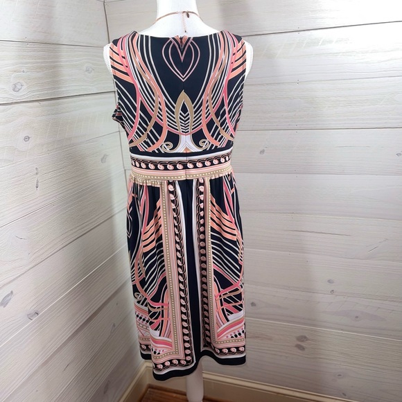 Chelsea Suite Art Deco Print Dress 10 FREE SHIP - Picture 5 of 5